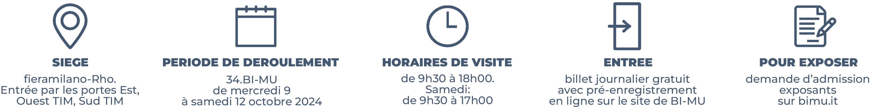 Du 9 au 12 octobre 2024, auprès de fieramilano Rho, c’est la 34e édition de BI-MU qui sera à l‘affiche, le salon italien le plus important dédié à l'industrie constructrice de machines-outils usinant par enlèvement et déformation, robots, systèmes d’automation, fabrication numérique, fabrication additive, technologies auxiliaires et habilitantes.